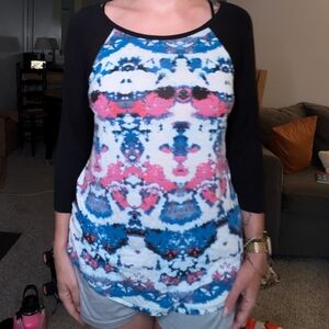 Super soft 3/4 length sleeve tee